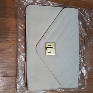 Women's BCBG White Envelope clutch
